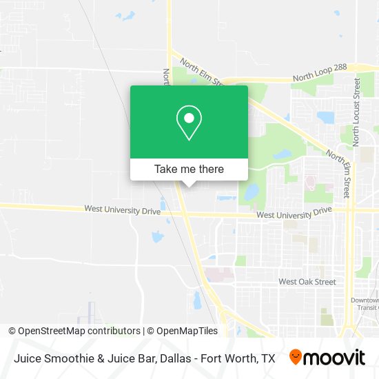 Mapa de Juice Smoothie & Juice Bar