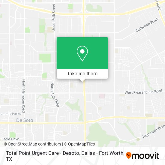 Mapa de Total Point Urgent Care - Desoto