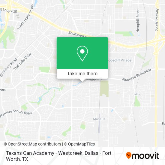 Mapa de Texans Can Academy - Westcreek