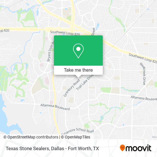 Texas Stone Sealers map