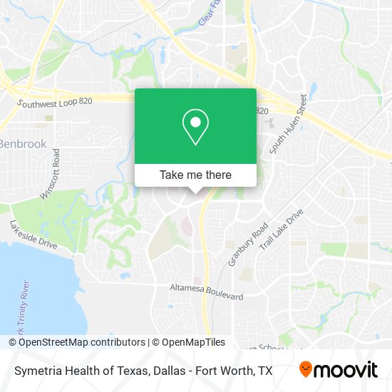 Mapa de Symetria Health of Texas