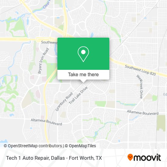 Mapa de Tech 1 Auto Repair