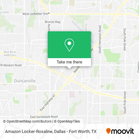 Amazon Locker-Rosaline map