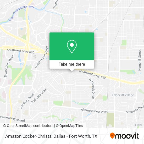 Amazon Locker-Christa map