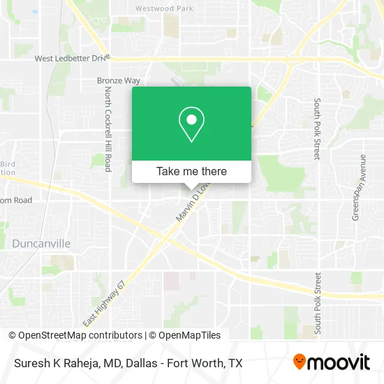 Suresh K Raheja, MD map