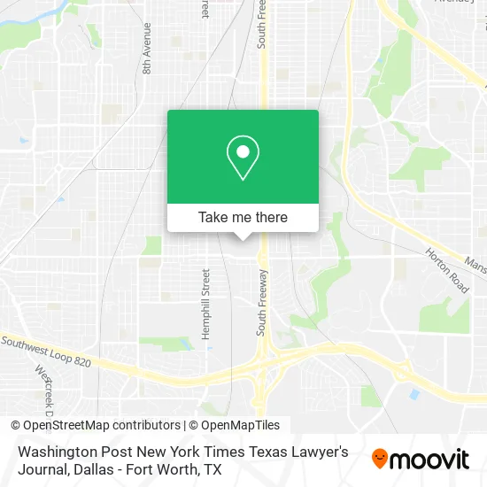 Washington Post New York Times Texas Lawyer's Journal map