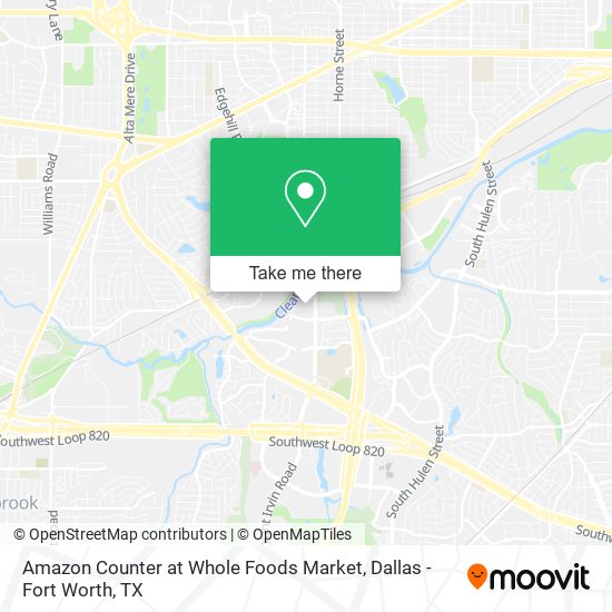 Amazon Counter at Whole Foods Market map