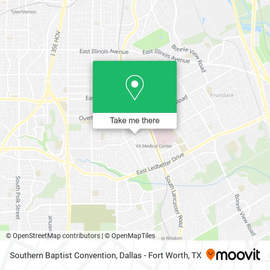Southern Baptist Convention map
