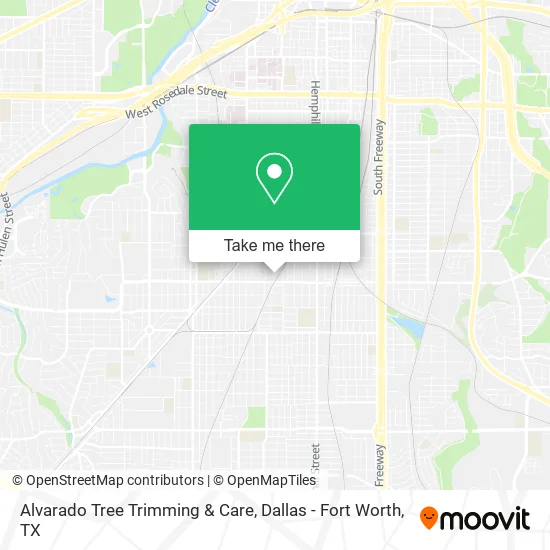 Alvarado Tree Trimming & Care map