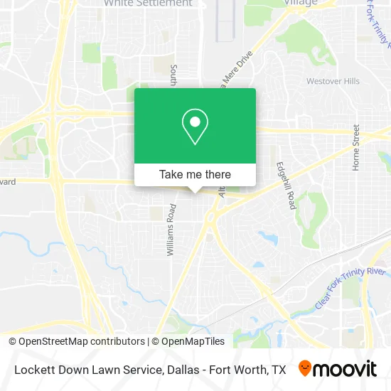 Lockett Down Lawn Service map