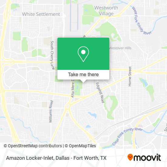 Mapa de Amazon Locker-Inlet