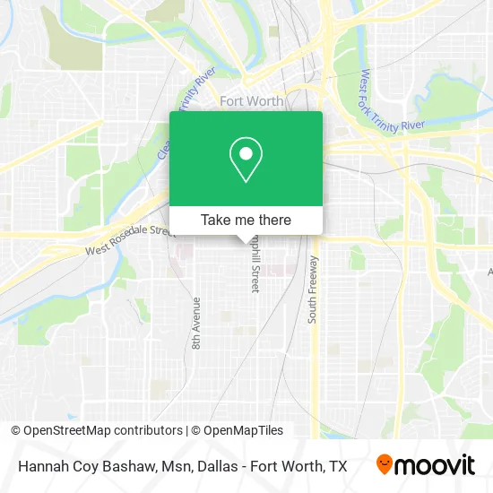 Hannah Coy Bashaw, Msn map