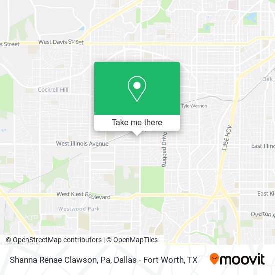 Shanna Renae Clawson, Pa map