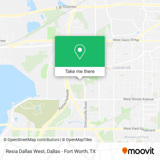 Resia Dallas West map