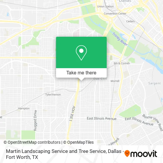 Martin Landscaping Service and Tree Service map