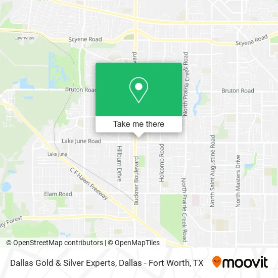 Dallas Gold & Silver Experts map