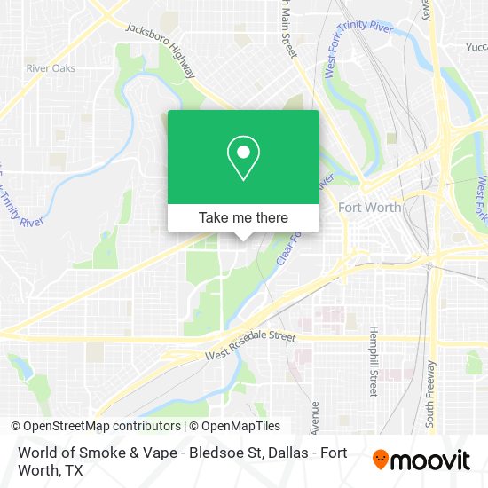 Mapa de World of Smoke & Vape - Bledsoe St
