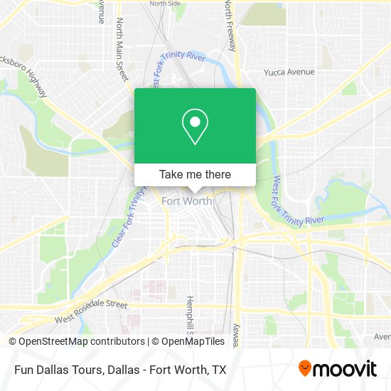 Fun Dallas Tours map