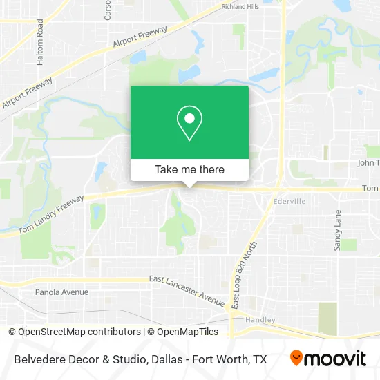 Belvedere Decor & Studio map