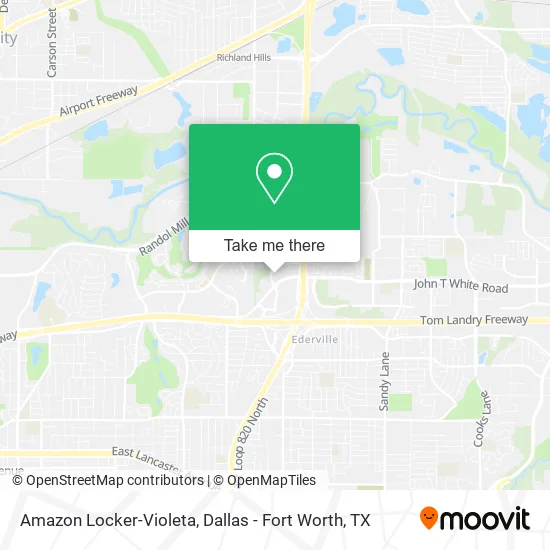 Amazon Locker-Violeta map