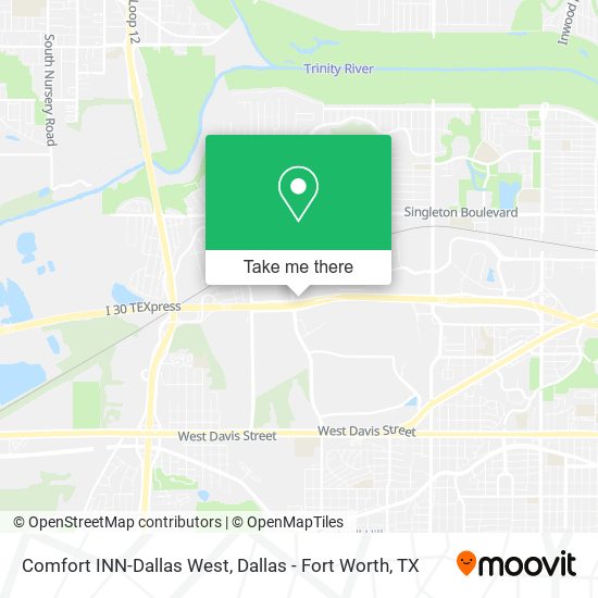 Comfort INN-Dallas West map