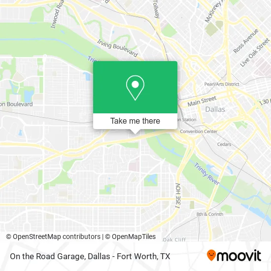 On the Road Garage map