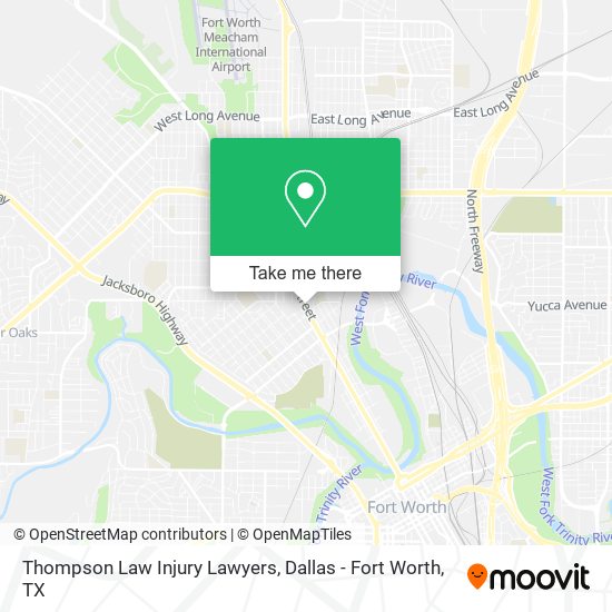 Thompson Law Injury Lawyers map
