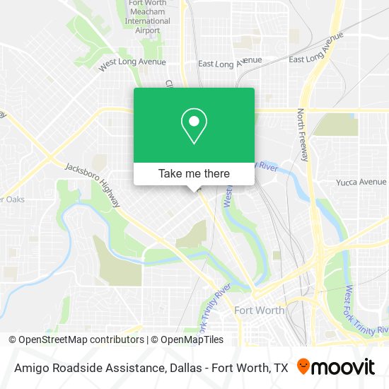 Amigo Roadside Assistance map