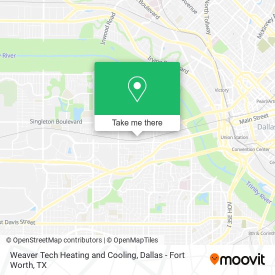 Weaver Tech Heating and Cooling map