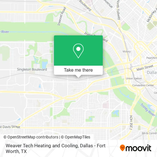 Weaver Tech Heating and Cooling map