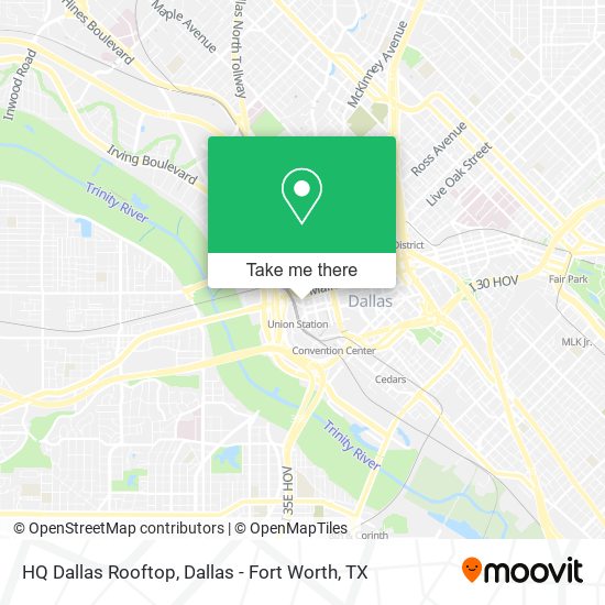 HQ Dallas Rooftop map