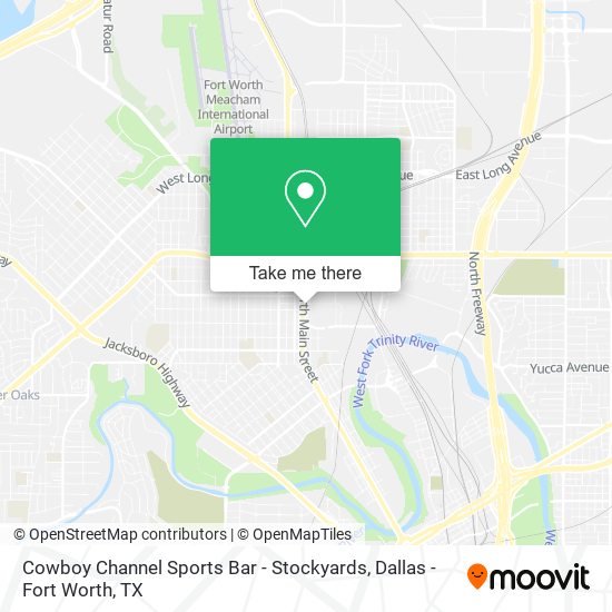 Cowboy Channel Sports Bar - Stockyards map