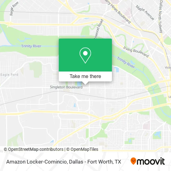 Amazon Locker-Comincio map