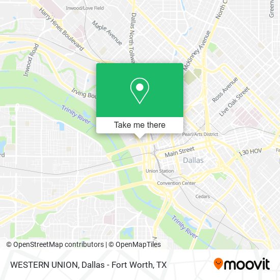 WESTERN UNION map