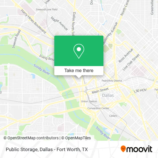 Public Storage map