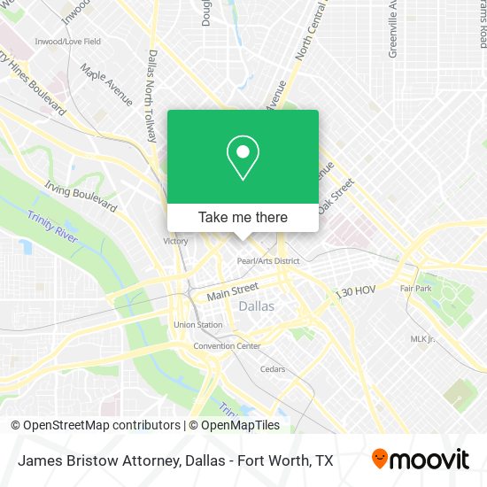 James Bristow Attorney map