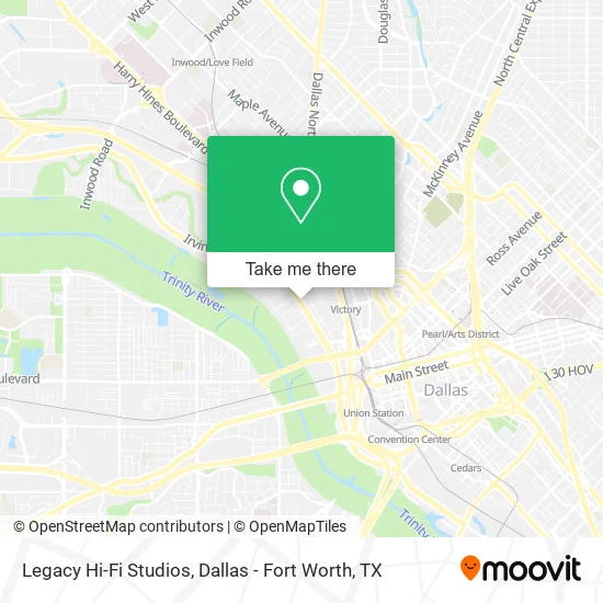 Legacy Hi-Fi Studios map