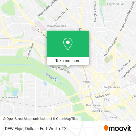 DFW Flips map