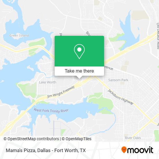 Mama's Pizza map