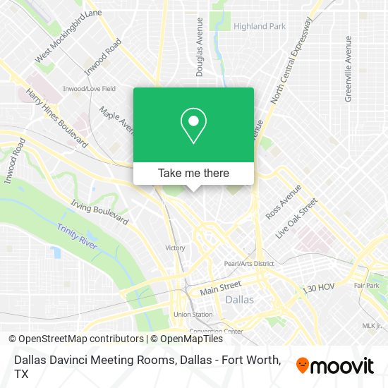 Mapa de Dallas Davinci Meeting Rooms