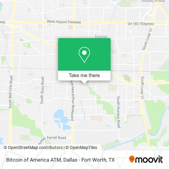 Bitcoin of America ATM map