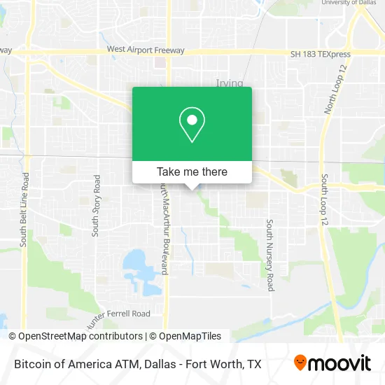 Bitcoin of America ATM map