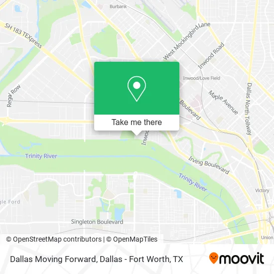 Dallas Moving Forward map