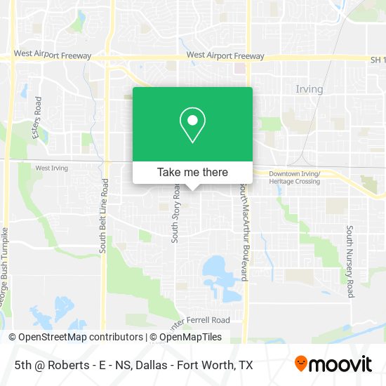 5th @ Roberts - E - NS map