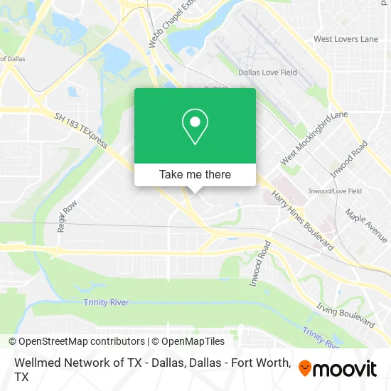 Wellmed Network of TX - Dallas map
