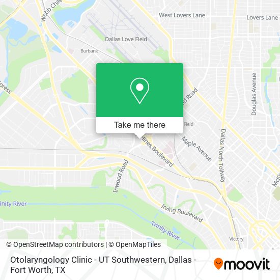 Mapa de Otolaryngology Clinic - UT Southwestern