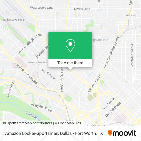 Mapa de Amazon Locker-Sportsman
