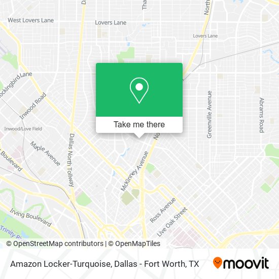 Amazon Locker-Turquoise map