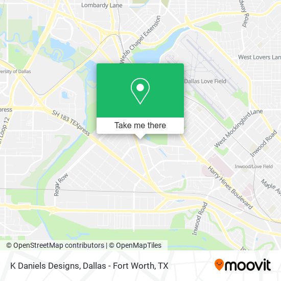 K Daniels Designs map