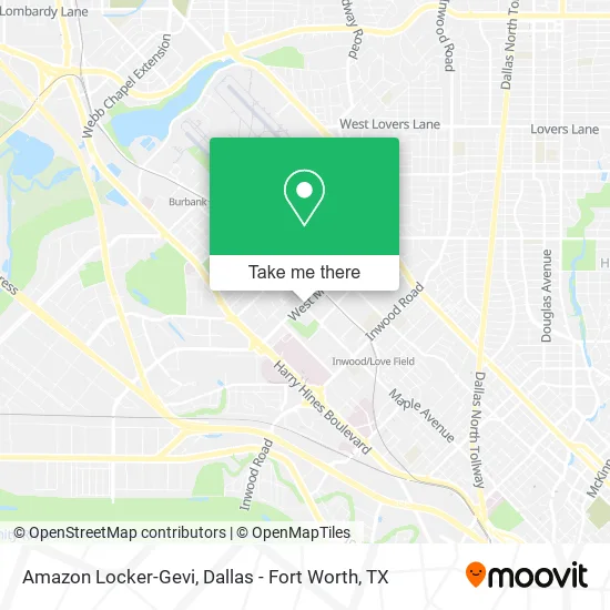 Amazon Locker-Gevi map